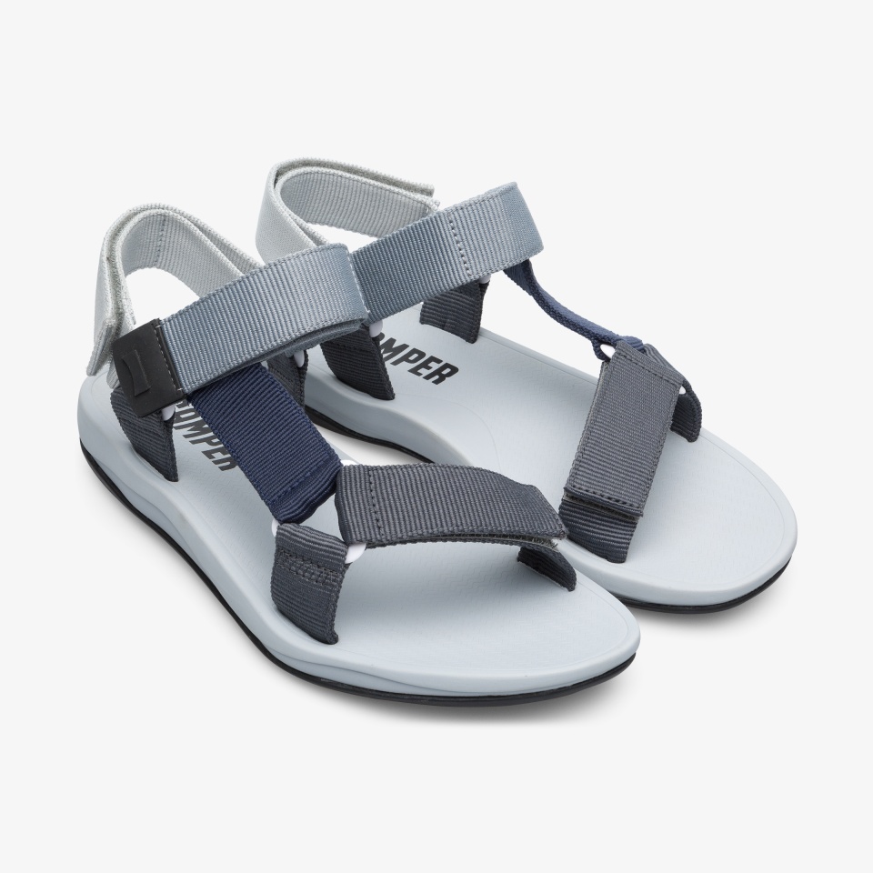 Camper Match Grey/Navy - Camper Mens Sandals ||0281-OZBDC||